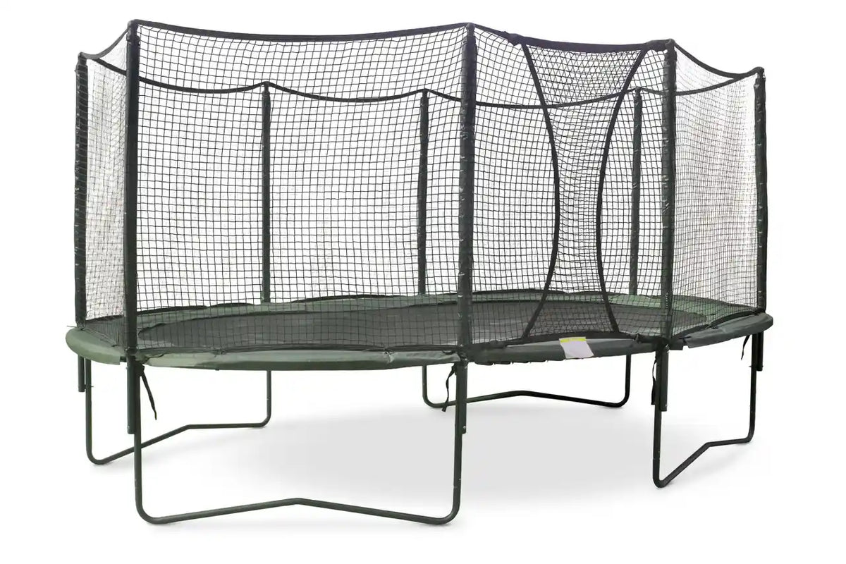 AlleyOOP 12'×17' Oval Trampoline with Enclosure
