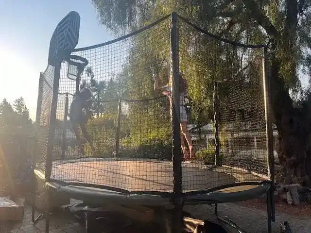 AlleyOOP 12'×17' Oval Trampoline with Enclosure
