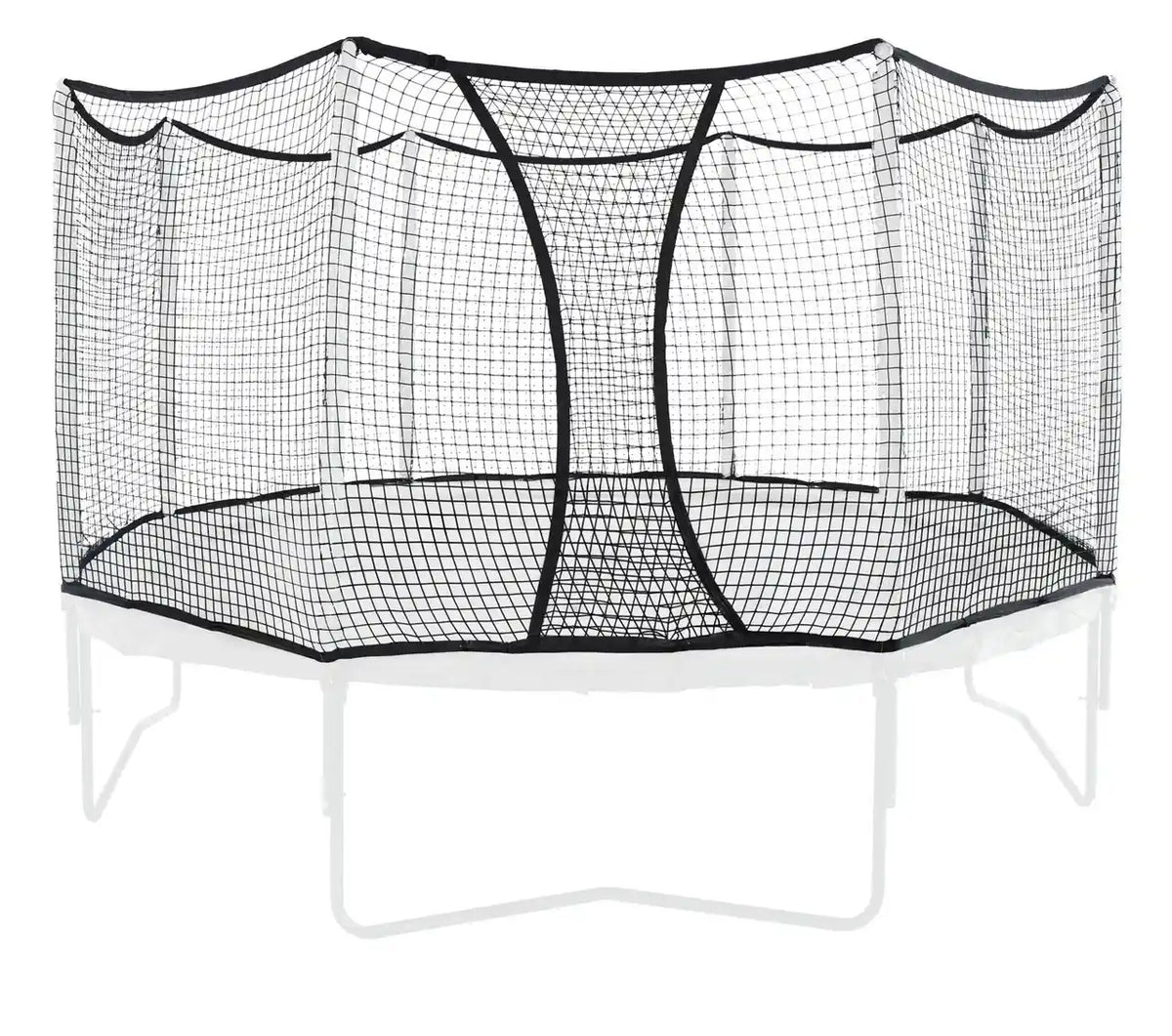 The AlleyOOP 480 14 Ft Replacement Net prevents kids from falling while jumping on a trampoline. Includes trampoline net.