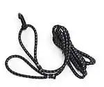 Long bungee. Each 6’ bungee goes from the top to the bottom of the JumpSport safety enclosure pole. Includes eight 6 ft bungees with a loop at each end and a hook at one end