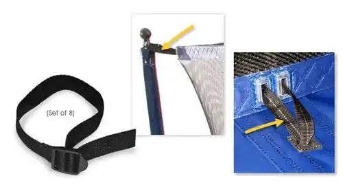 Clearance Trampoline Net Strap Kit - Short (set of 8)