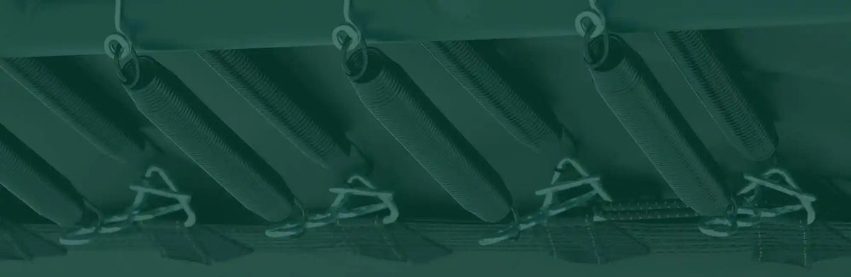 AlleyOOP PowerBounce trampoline up close picture of springs