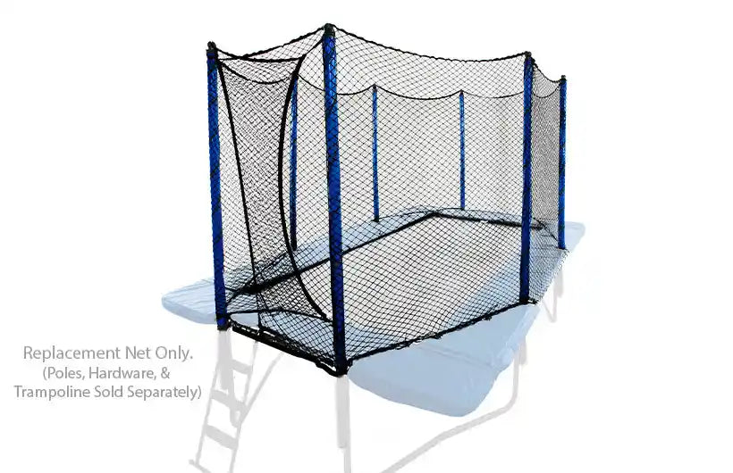 Our 680XT Classic Rectangular Replacement Net (9’ x `16’ optimized) promotes safety and helps prevent jumpers from falling off the trampoline.