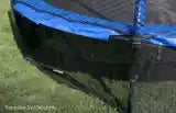 A closer look at the safety skirt. Keep your pets and kids out from underneath your trampoline with a JumpSport Trampoline Safety Skirt. 