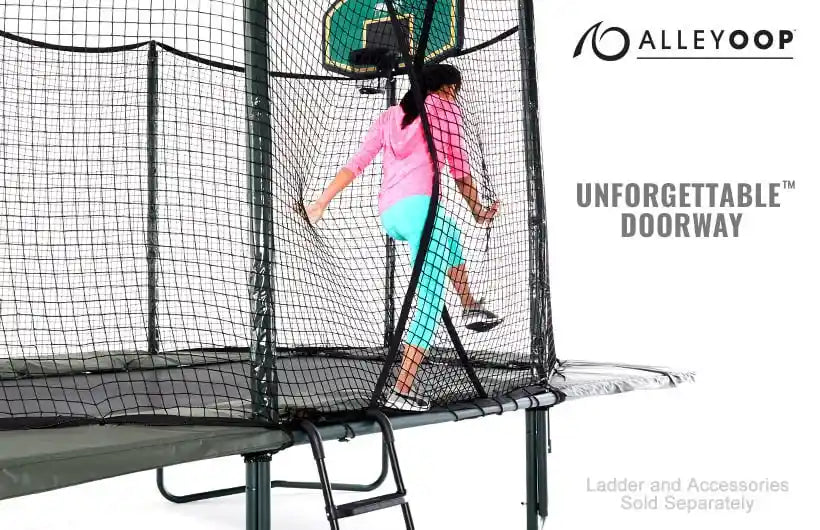 AlleyOOP 12'×17' Oval Trampoline with Enclosure
